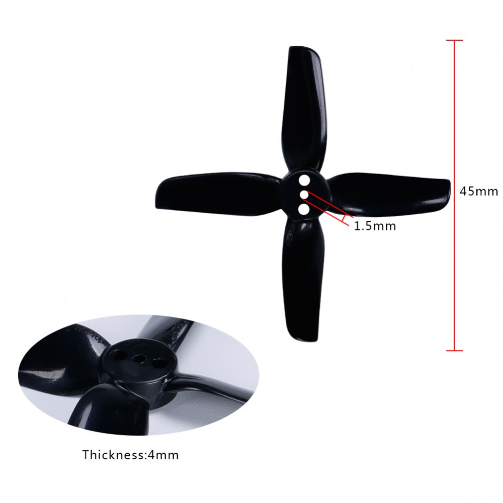 HQProp T2X2X4 Propeller CW CCW (3sets/6pairs)